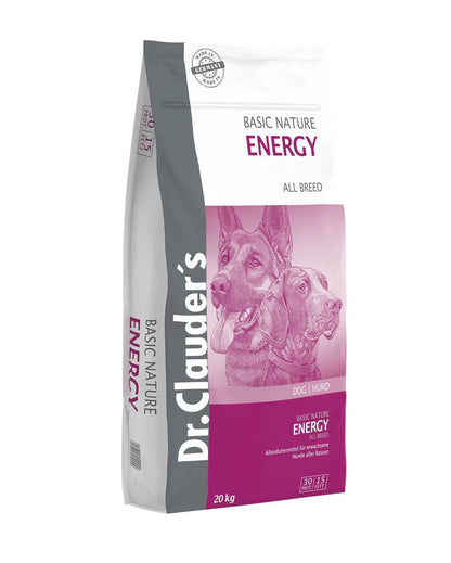 Dr Clauder's - dog dry food basic nature energy 20kg