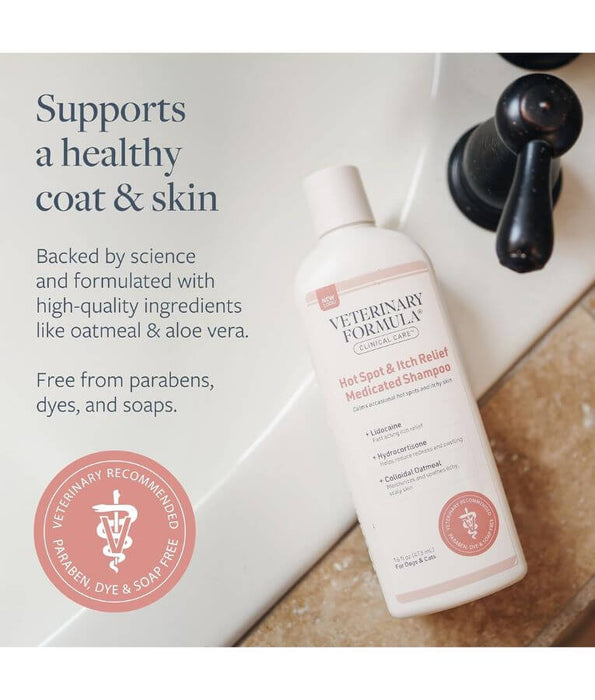 Synergy Labs - Veterinary Formula, Hot Spot & Itch Relief Medicated Shampoo - 473ml