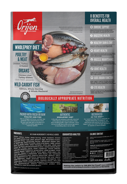 Orijen - cat guardian 8 chicken, wild caught salmon & rabbit 1.8kg