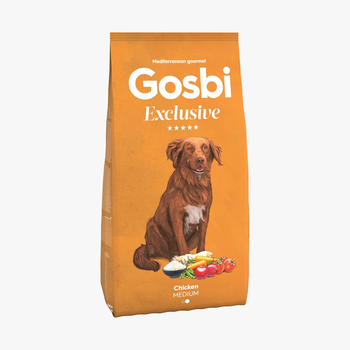 Gosbi - dog Exclusive, Hypoallergenic Chicken Adult Dry Food For Medium Breeds 3kg-12kg