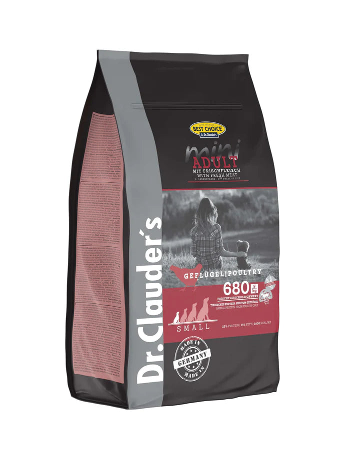 Dr Clauder's - dog dry food best choice mini adult 2kg