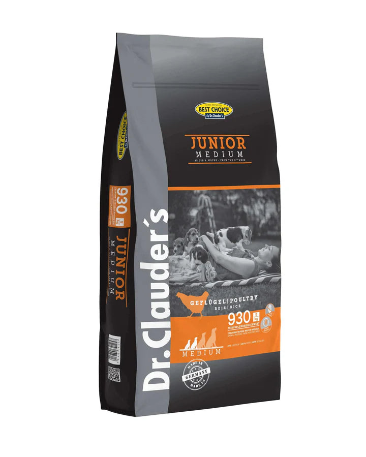 Dr Clauder's - dog dry food best choice junior medium breed