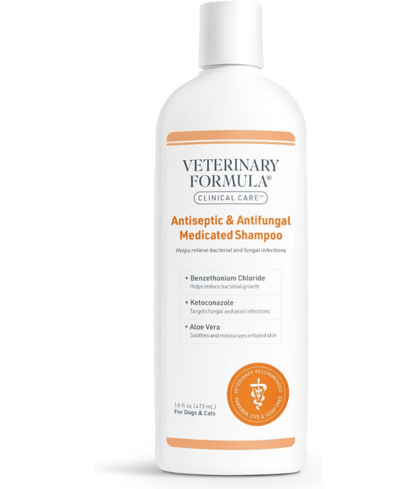 Synergy Labs - Veterinary Formula, Clinical Care Antiseptic and Antifungal Shampoo for Dogs and Cats - 473ml