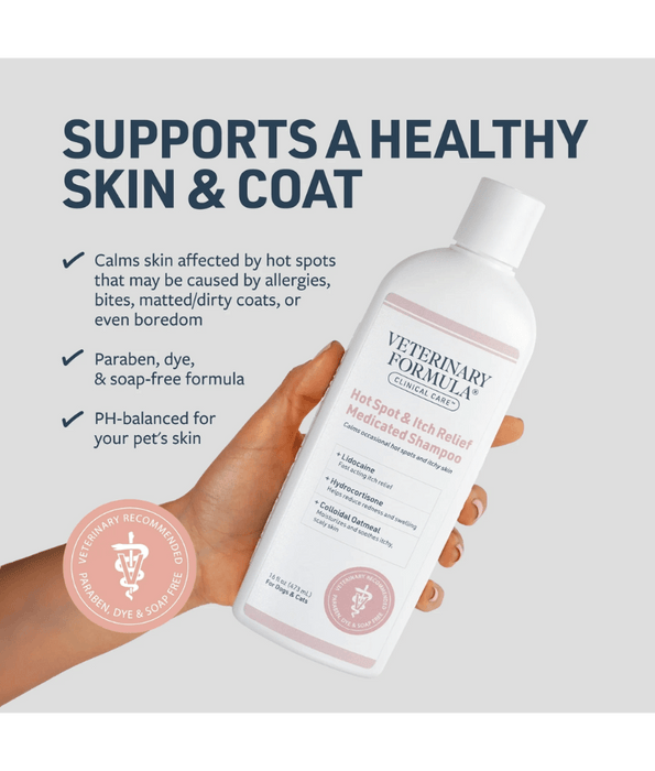 Synergy Labs - Veterinary Formula, Hot Spot & Itch Relief Medicated Shampoo - 473ml