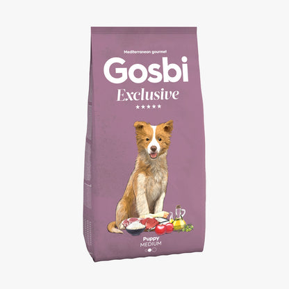 Gosbi - dog Exclusive, Hypoallergenic Chicken Puppy Dry Food For Medium Breeds 3kg-12kg