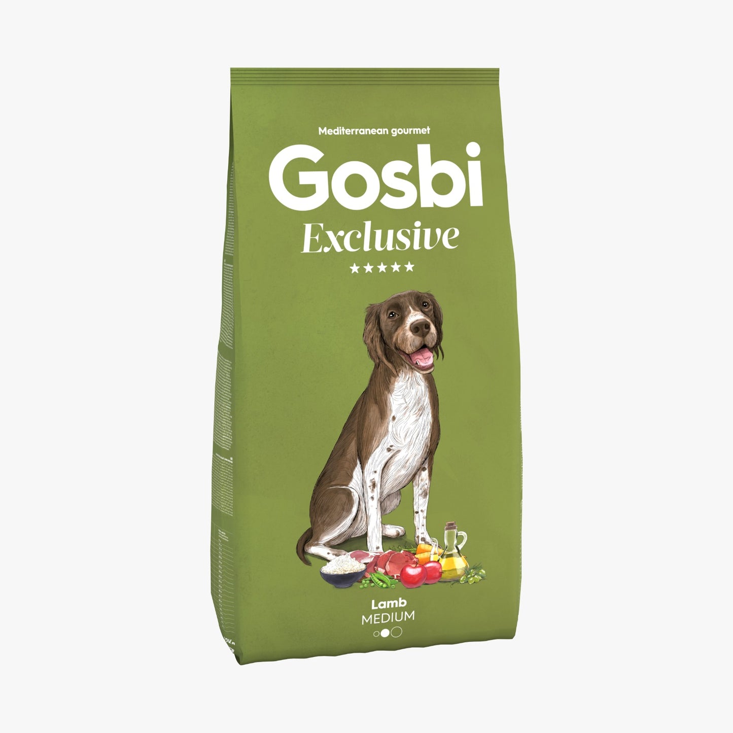 Gosbi - dog Exclusive, Hypoallergenic Lamb Adult Dry Food For Medium Breeds 3kg-12kg