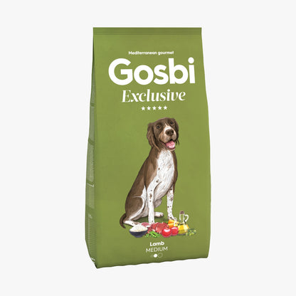 Gosbi - dog Exclusive, Hypoallergenic Lamb Adult Dry Food For Medium Breeds 3kg-12kg