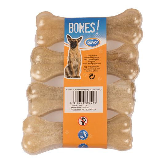 Duvo - Bone Rawhide 100% 4pcs 10cm