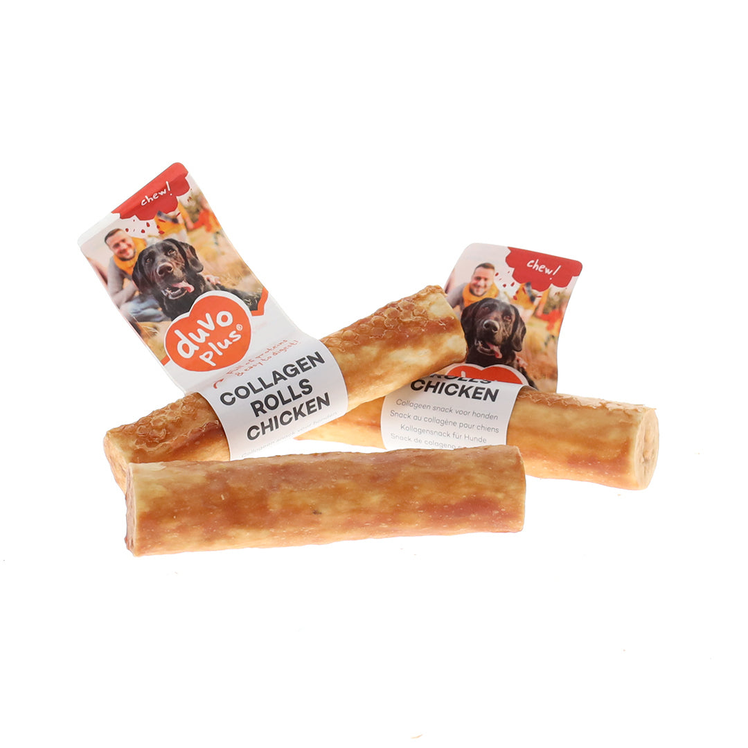 Duvo - dog chew Collagen rolls chicken large 25cm 105g
