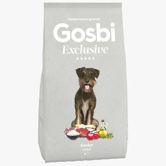 Gosbi - dog Exclusive, Senior Mini, Chicken, Lamb & Fish Dry Food, Joint & Digestive Support - 2kg