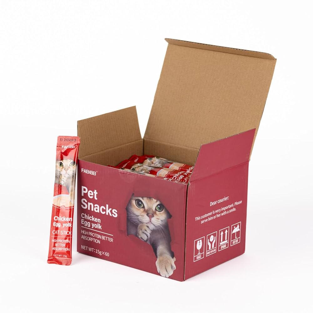 Pets Faenbei - Wet Cat Food Treats Snacks Organic Liquid Pet Treats 15g