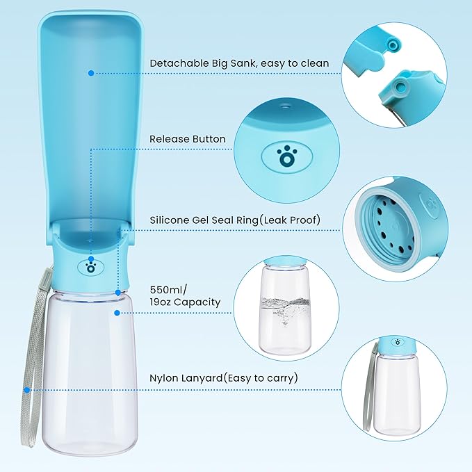 LINSLIAS - Pet Outdoor Travel Bottle