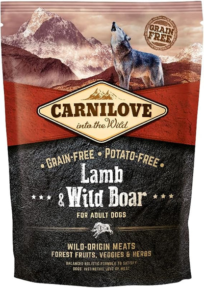 Carnilove - dog Lamb & Wild Boar, Adult Dry Food For All Breeds
