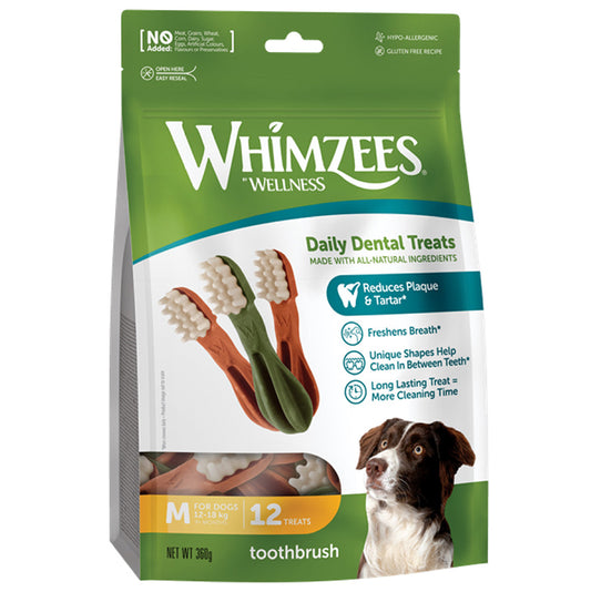 Whimzees - Dental Treats Tooth Brush XS-S-M-L