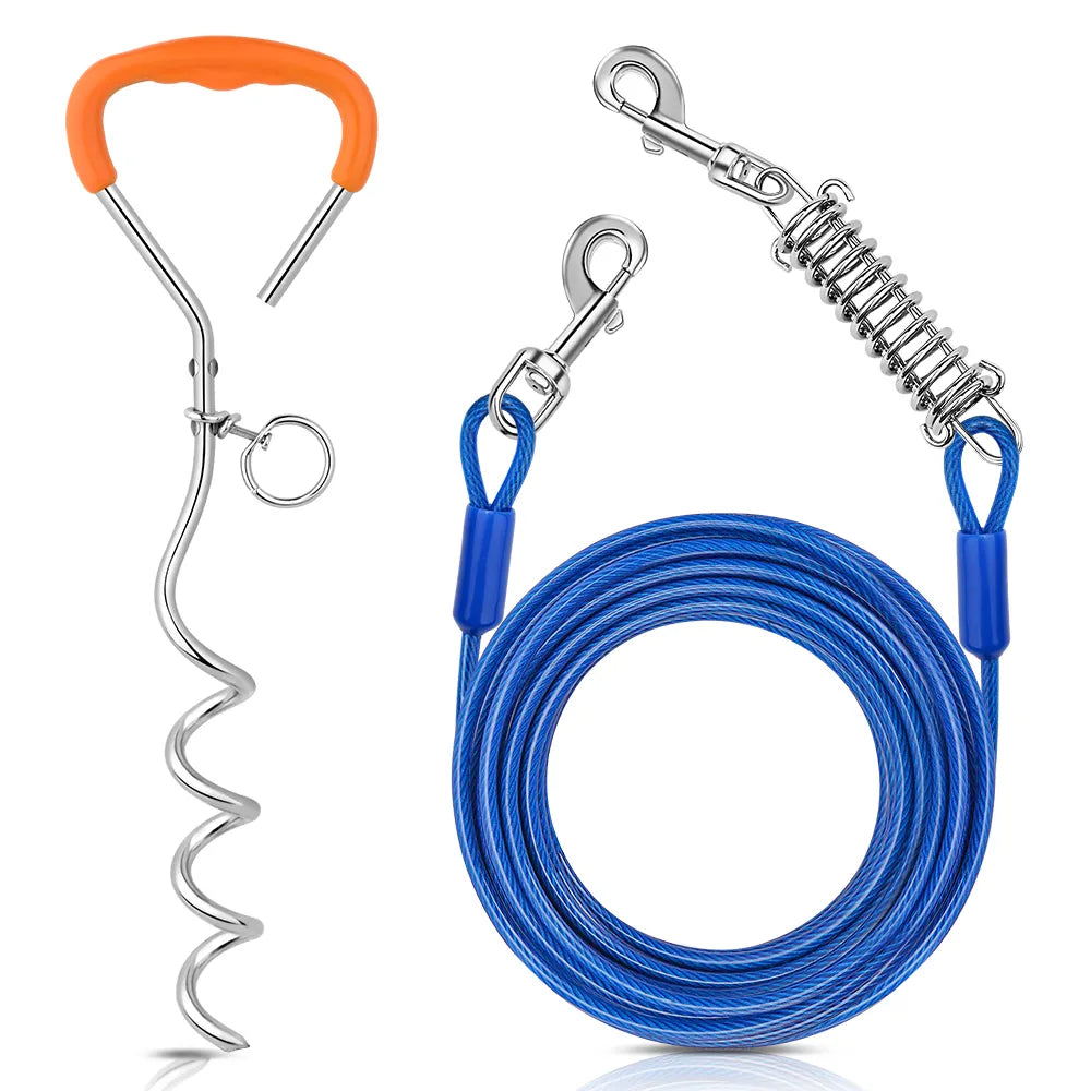 Petbobi - Dog Tie-out Cables & Stakes outdoor