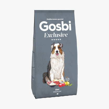 Gosbi - dog Exclusive, Hypoallergenic Diet Chicken Adult Dry Food For Medium Breeds 3kg, 12kg