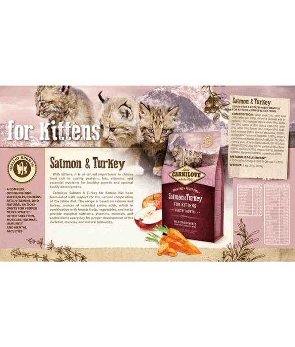 Carnilove - cat Salmon & Turkey for Kittens 2kg