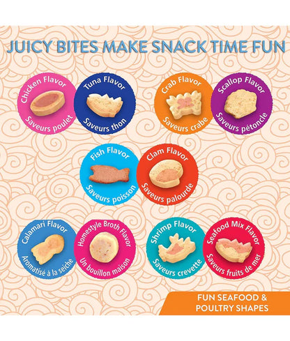 Inaba - cat Juicy Bites Treats Fish & Clam Flavor 34 g (11.3 g × 3)