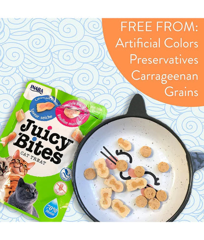 Inaba - cat Juicy Bites Treats Fish & Clam Flavor 34 g (11.3 g × 3)