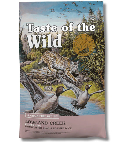 Taste Of The Wild - cat Lowland Creek Feline Recipe with Roasted Quail & Roasted Duck 2 kg