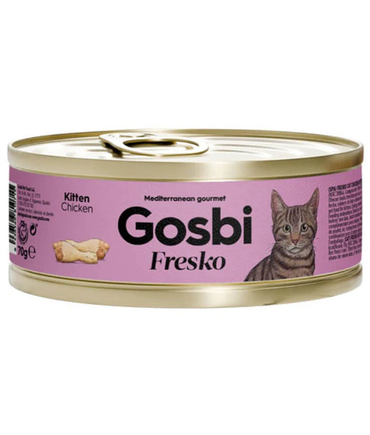 Gosbi - cat Fresko, Chicken Complementary Kitten Wet Food – 70g
