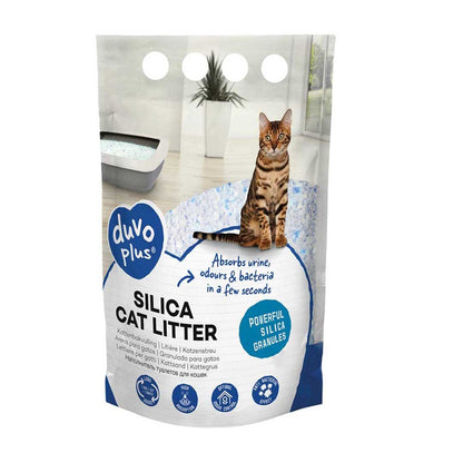 Duvo - cat Crystal Silica Litter with Lavender Scent, Dust-Free Odour Control – 5L
