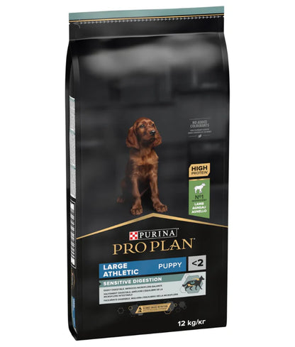Purina Pro Plan - dog Puppy Large Athletic, Sensitive Digestion Dry Dog Food, Lamb - 12kg
