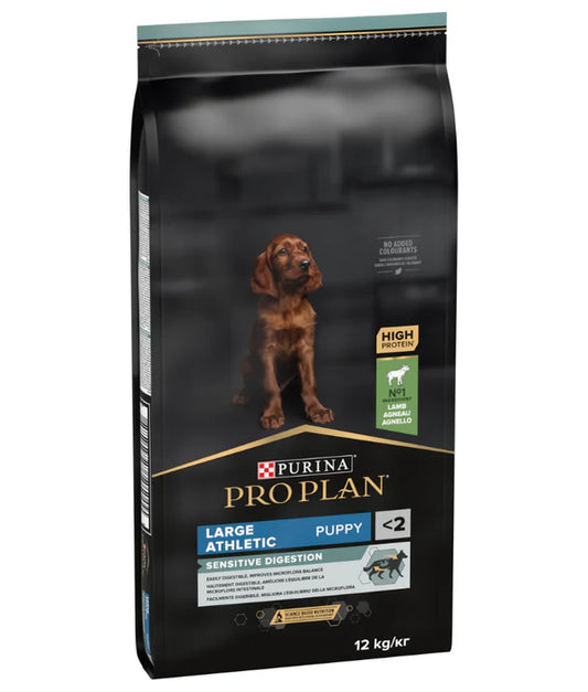 Purina Pro Plan - dog Puppy Large Athletic, Sensitive Digestion Dry Dog Food, Lamb - 12kg