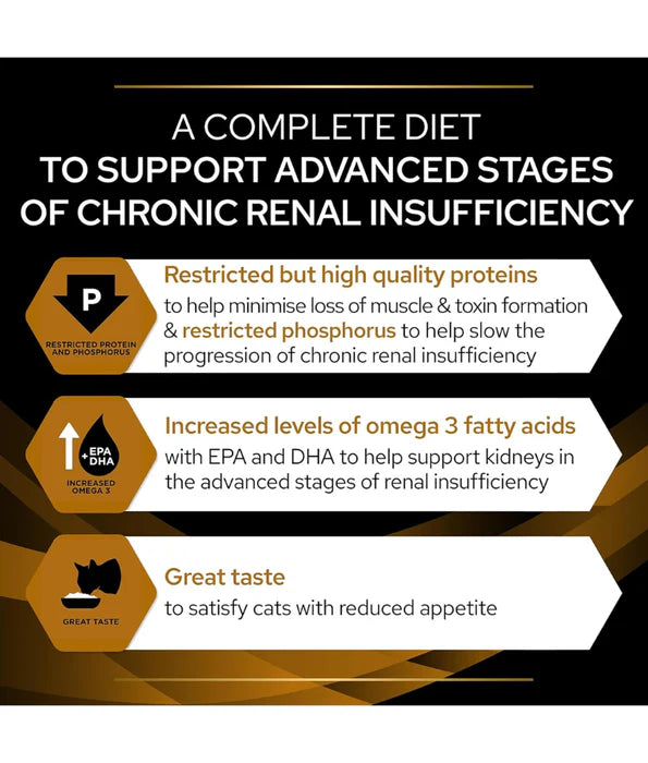 Purina Pro Plan - Cat Veterinary Diets, Feline NF Renal Function Mousse, Kidney Support Wet Cat Food - 195g