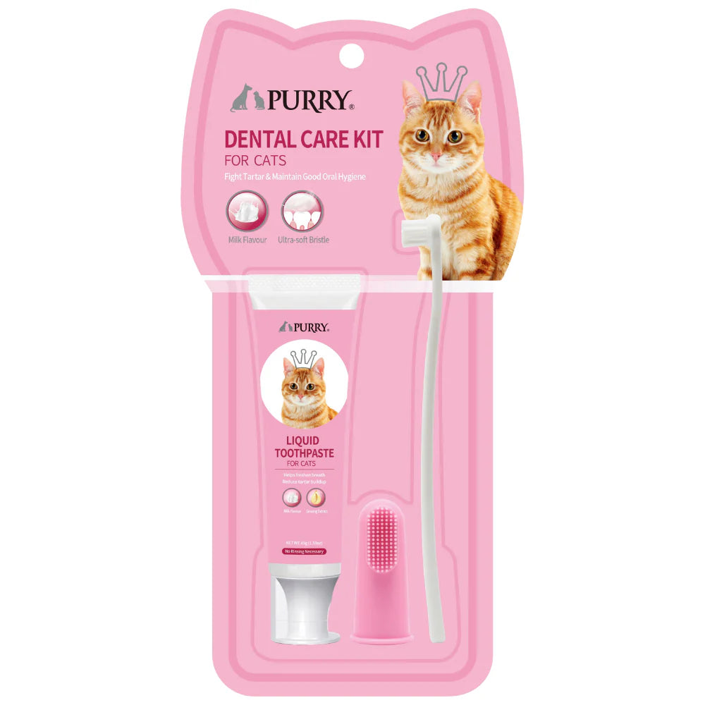 Purry - toothpaste Dental kit for Cats-Milk flavour