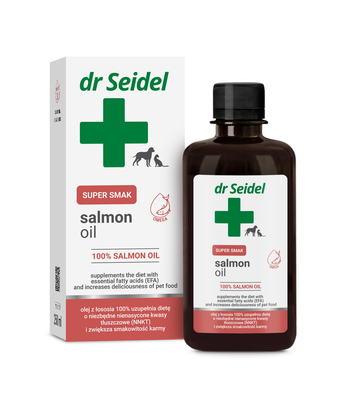 Dr Seidel - Salmon oil super smak 100% salmon oil supplemets the diet 250ml