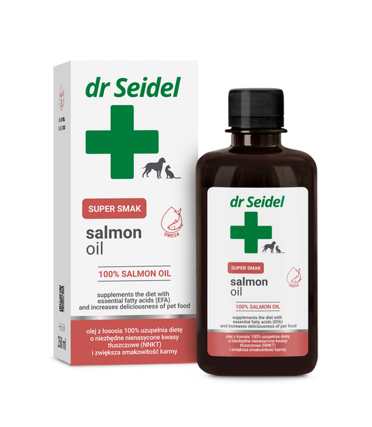 Dr Seidel - Salmon oil super smak 100% salmon oil supplemets the diet 250ml