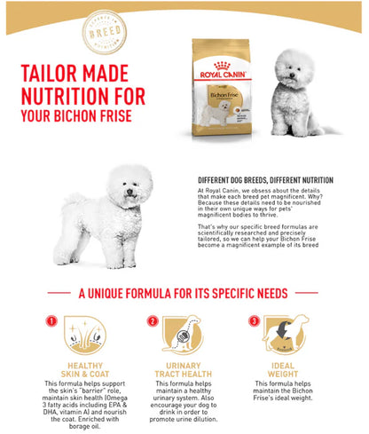 Royal Canin - Dog Bichon Frise Adult Dry Dog Food - 1.5kg