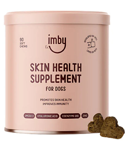 Imby - Skin Health Supplement, Reduces Shedding, Itching & Dry Skin - 90 Soft Chews