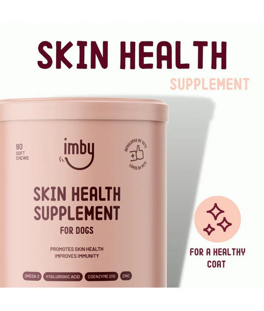 Imby - Skin Health Supplement, Reduces Shedding, Itching & Dry Skin - 90 Soft Chews