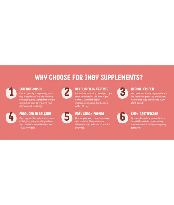 Imby - Probiotics Supplement, Improves Digestion, Reduces Gas & Supports Healthy Poops - 90 Soft Chews