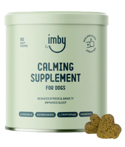 Imby - Calming Supplement, Reduces Stress & Anxiety, Improves Sleep - 90 Soft Chews