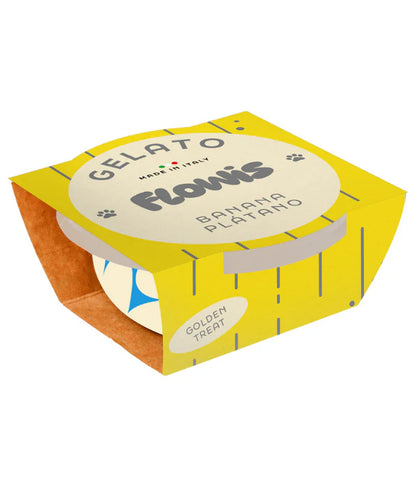 Gosbi - dog Flowis Gelato, Banana Flavor, Frozen Treat for All Dogs - 40g