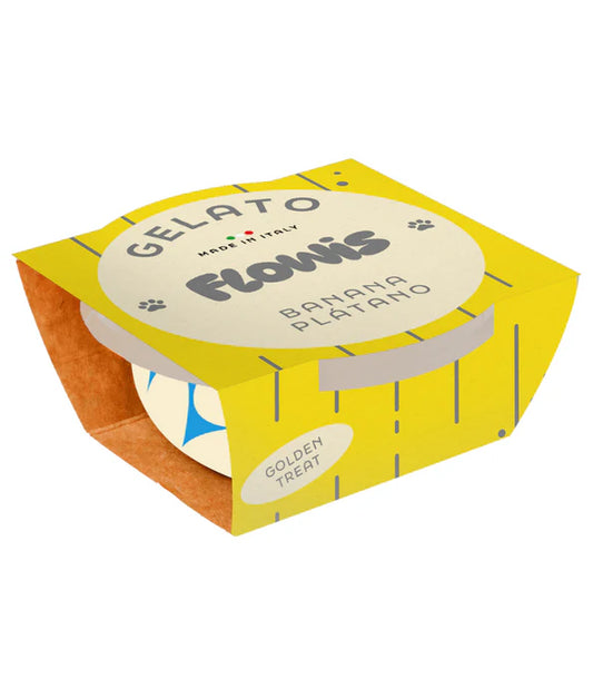 Gosbi - dog Flowis Gelato, Banana Flavor, Frozen Treat for All Dogs - 40g