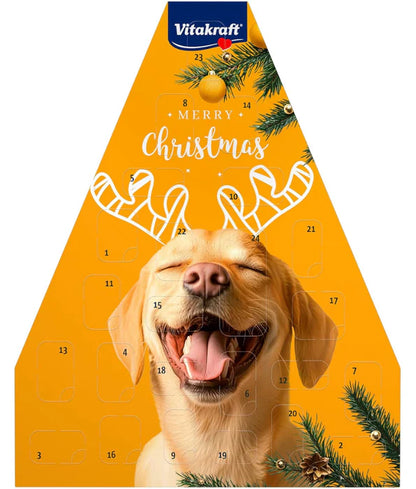 Vitakraft - dog Advent Calendar for Dogs 2025, Premium Christmas Dog Treat Calendar - 24 Daily Snacks
