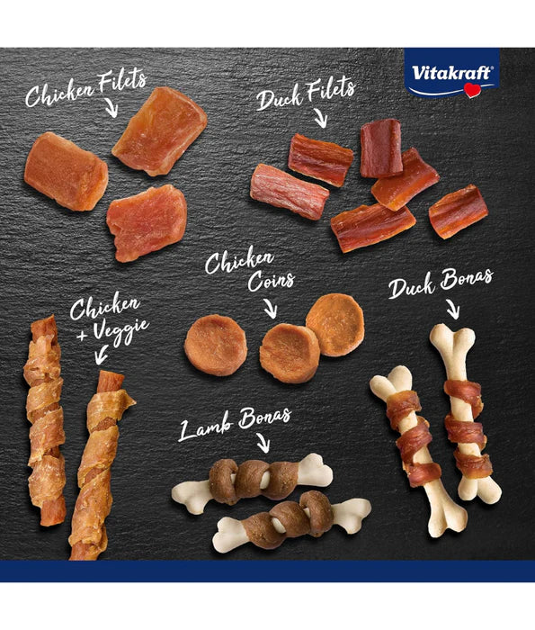 Vitakraft - dog Advent Calendar for Dogs 2025, Premium Christmas Dog Treat Calendar - 24 Daily Snacks