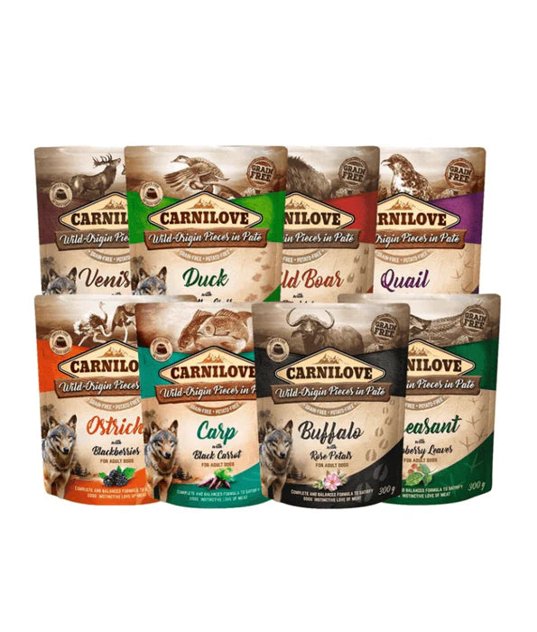 Carnilove - dog Wild Boar with Rosehips Pate, Adult Wet Food - 300g