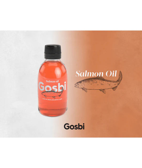 Gosbi - Salmon Oil for Dogs & Cats, Omega 3 Supplement for Skin, Coat & Joints – 250ml