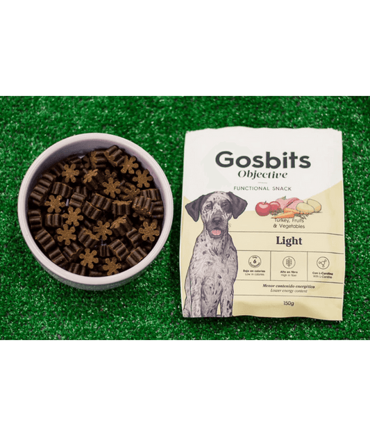 Gosbi - dog Gosbits Objective, Turkey Adult Treats – Light, High Fiber, Low Calories, All Natural 150g