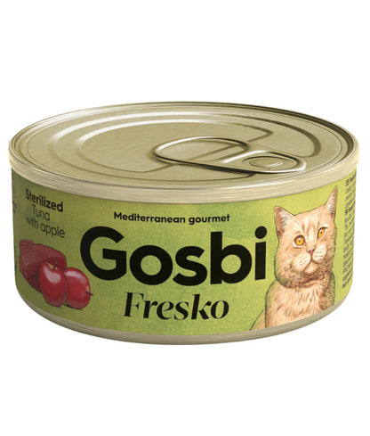 Gosbi - cat Fresko, Tuna and Apple Sterilized Complementary Adult Wet Food – 70g