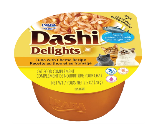 Inaba - cat Dashi Delights tuna With Cheese Recipe 70g
