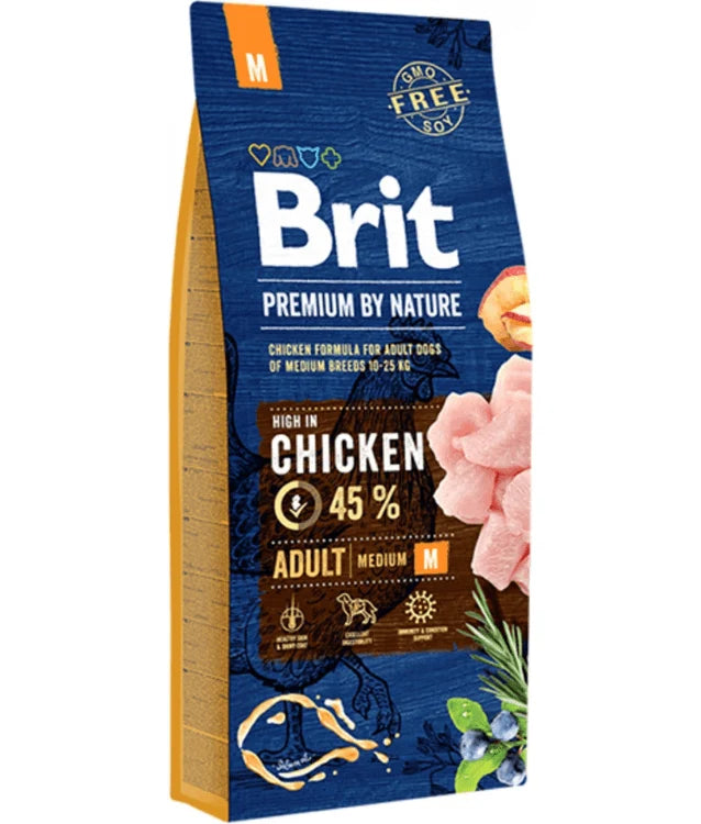 Brit Premium - By Nature Adult Chicken, Joint Support, Adult Medium Breed Dry Dog Food