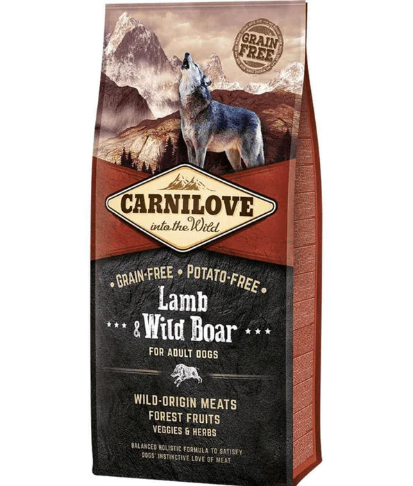 Carnilove - dog Lamb & Wild Boar, Adult Dry Food For All Breeds - 12kg