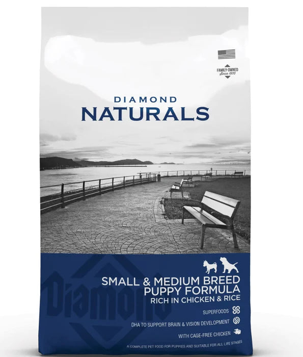 Diamond Naturals - dog Small & Medium Breed, Puppy Dry Dog Food, With Chicken - 2kg