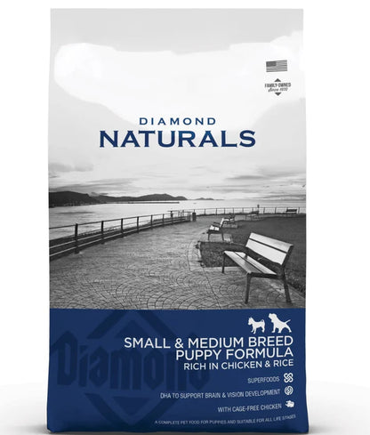 Diamond Naturals - dog Small & Medium Breed, Puppy Dry Dog Food, With Chicken - 2kg